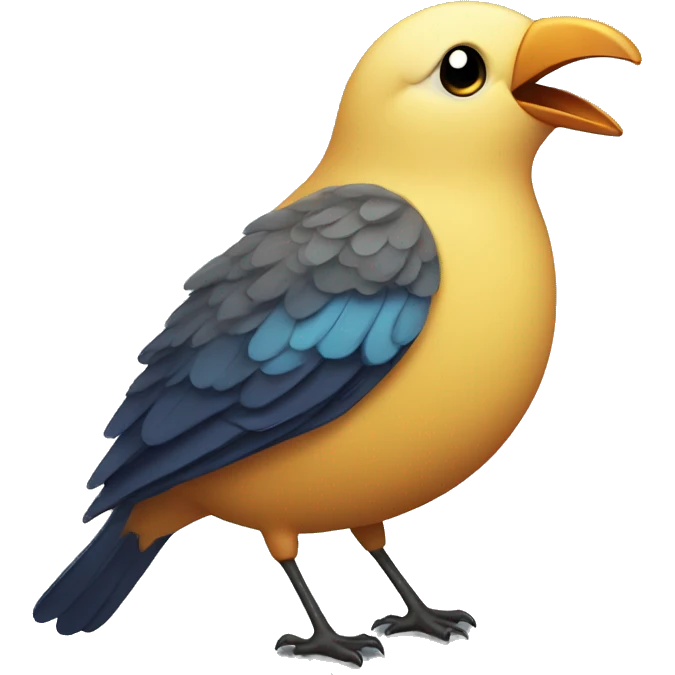 singing bird emoji