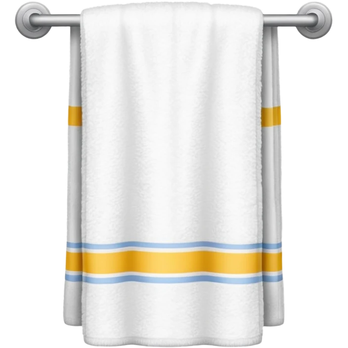 white hotel room towel emoji