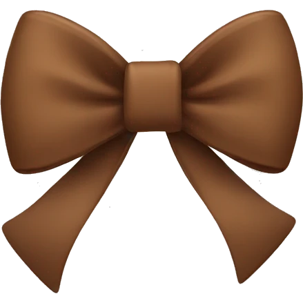 brown bow emoji