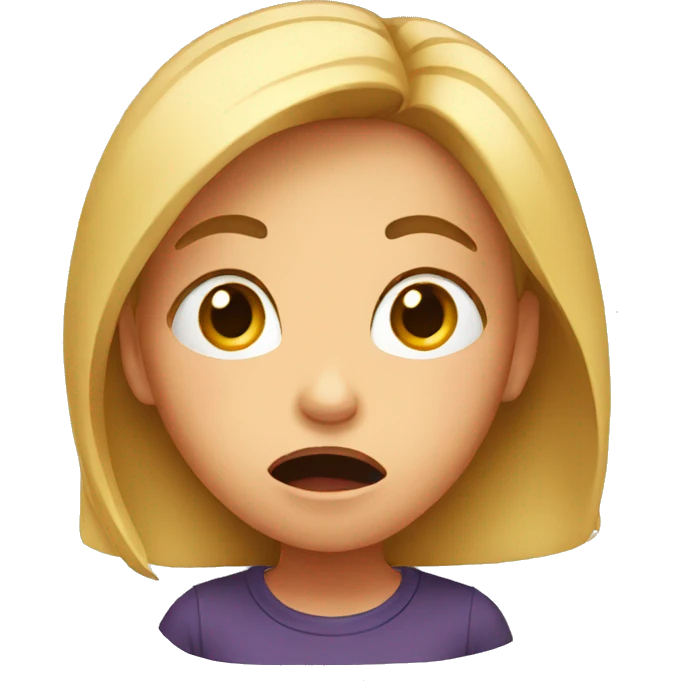 Shocked girl emoji