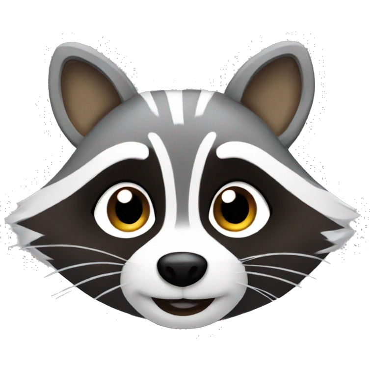 Cute racoon emoji