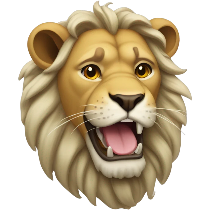León con cara de “se me hace sospechoso”  emoji