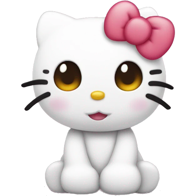 hello kitty in love emoji