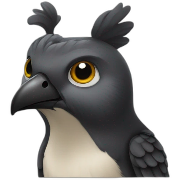 Écureuil noir emoji