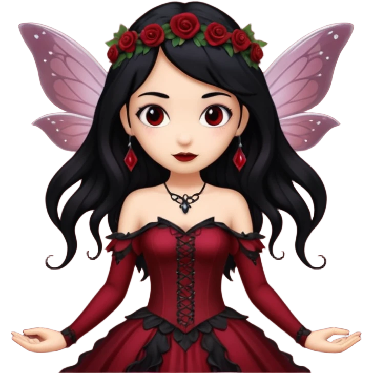 Bordo Gotik peri emoji