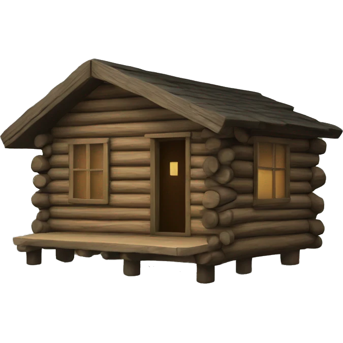 Log cabin emoji