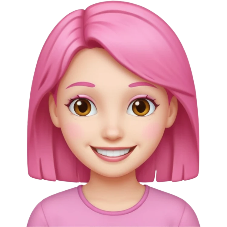 Pink girl emoji