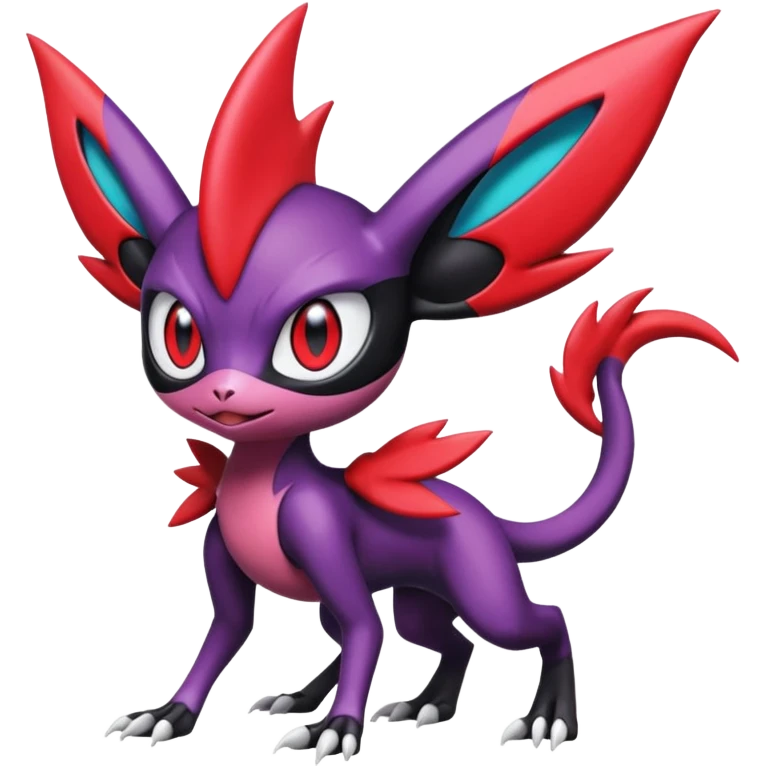 Colorful Cool Badass  Meloetta-Noibat-Guilmon-Darkrai-Sneasel-Pokémon-Fakémon-fusion-hybrid-creature emoji