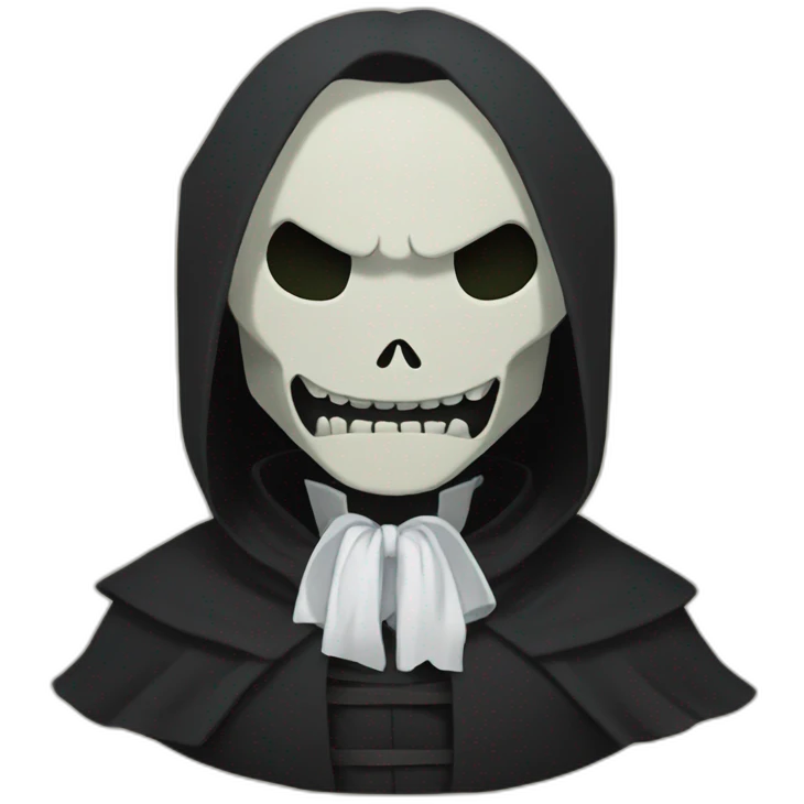 Lord Death soul eater anime black cartoon emoji