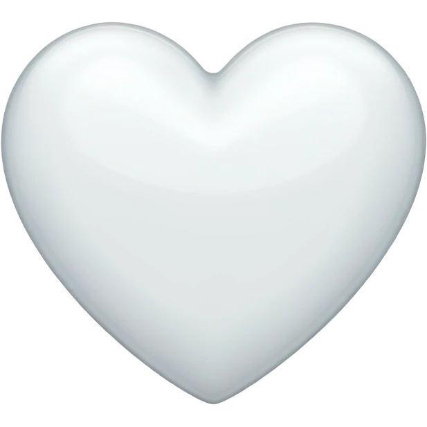 White heart two emoji