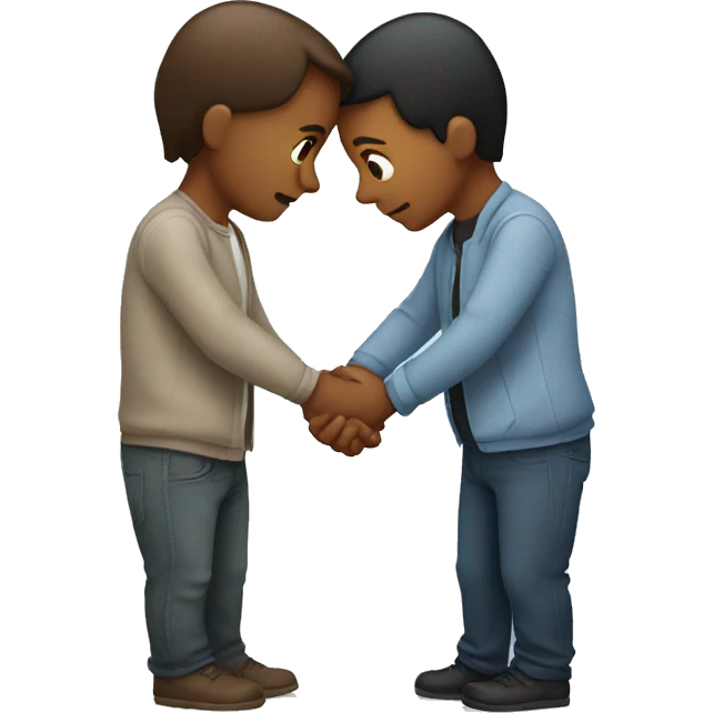Holding hands on stomach emoji