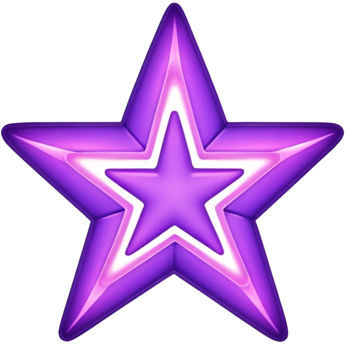 make a purple neon star emoji