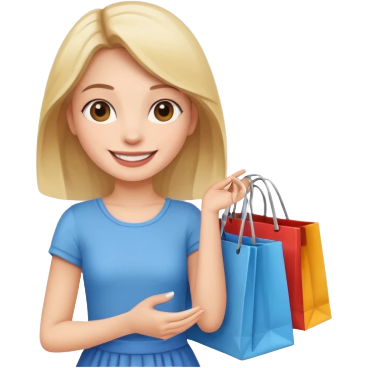 Girl shopping emoji