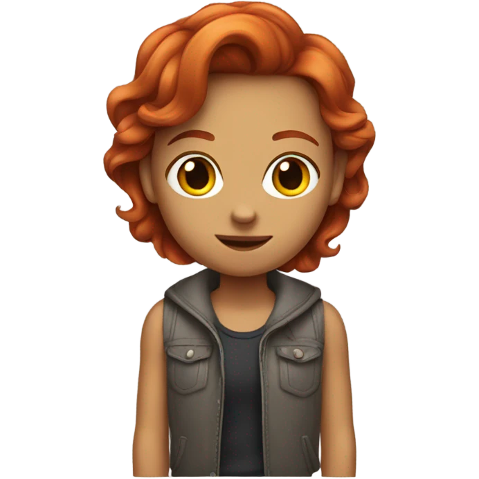 a redhead masc girl emoji