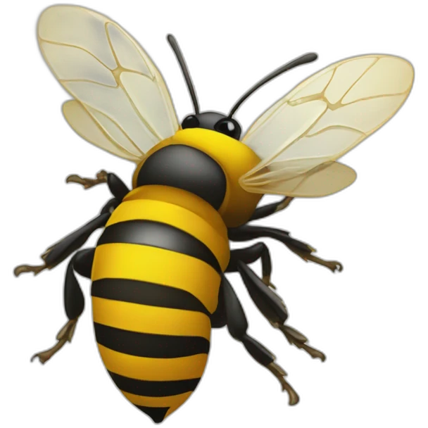 Abeille sur Macron emoji