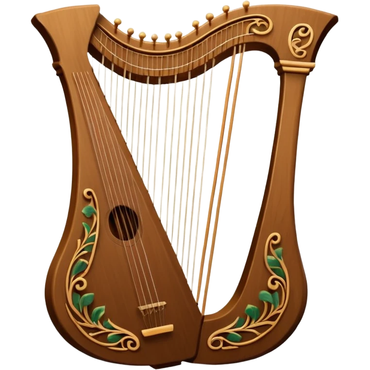 three stringed lyre emoji