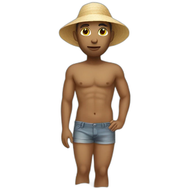 nudiest standing on the beach dressing  emoji