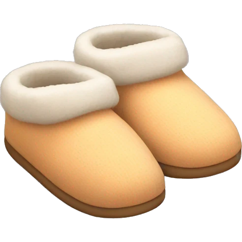 Cozy slippers  emoji