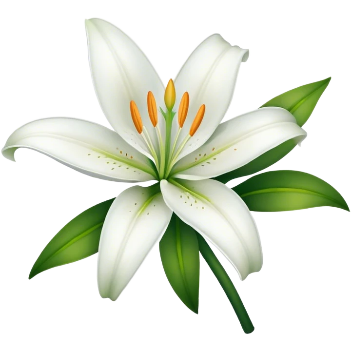 white lily emoji