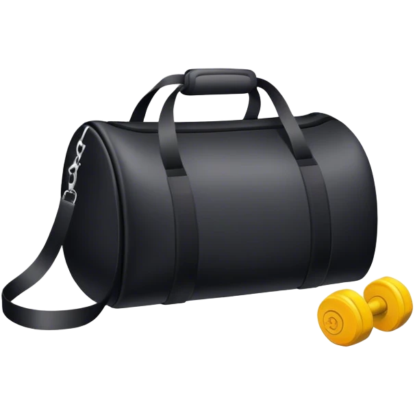Black gym bag emoji