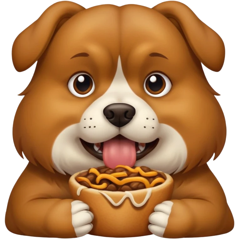 dog eating dog  emoji