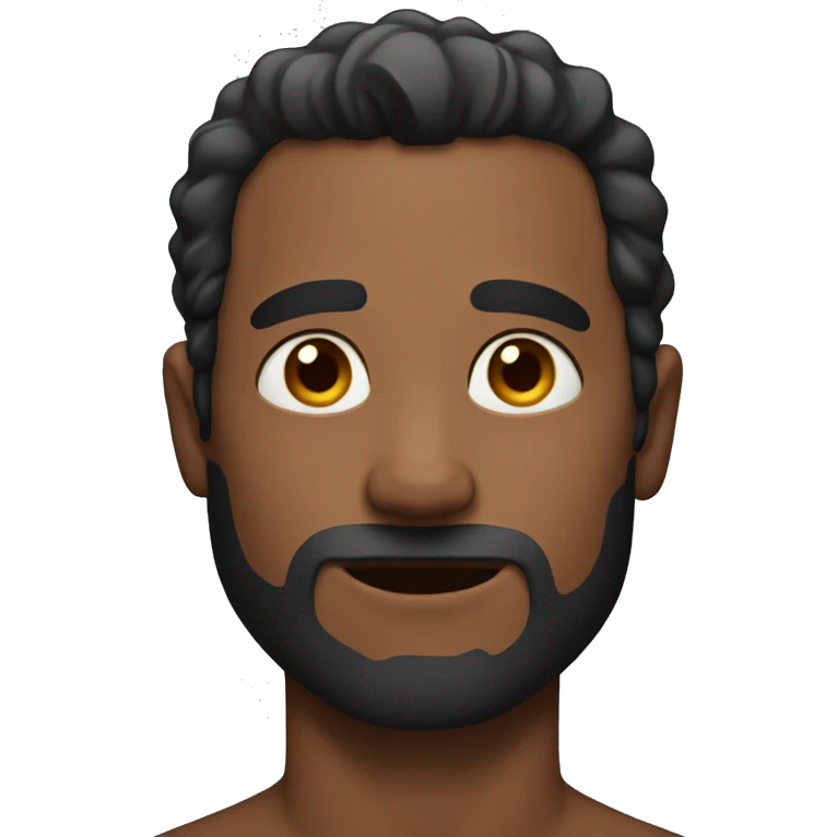 Man with no shirt emoji
