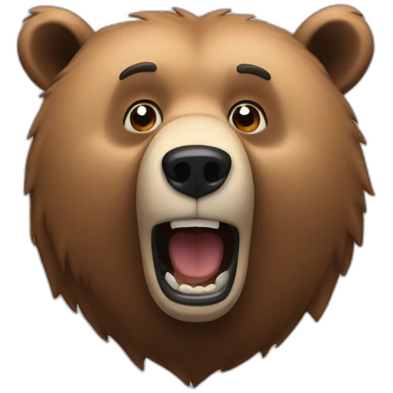 Grizzlybear surprised emoji