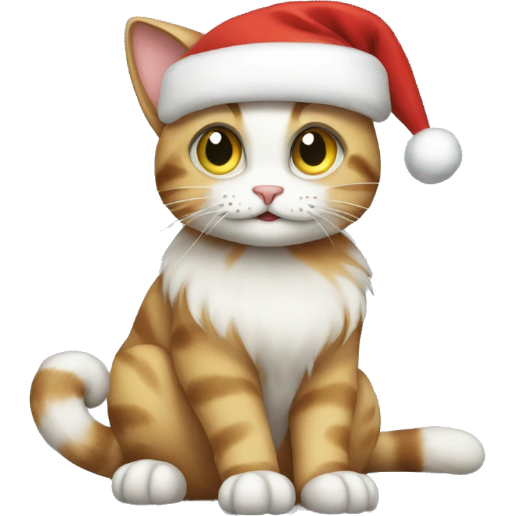 Christmas cat emoji