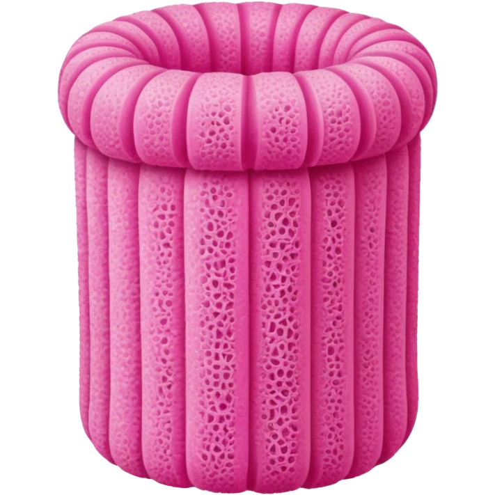pink loofah emoji