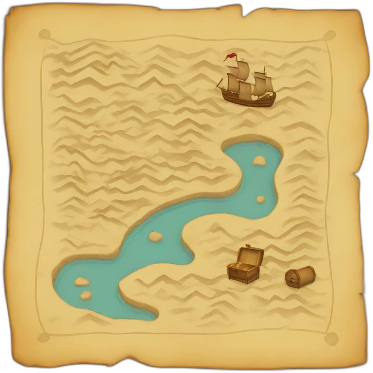 treasure map emoji