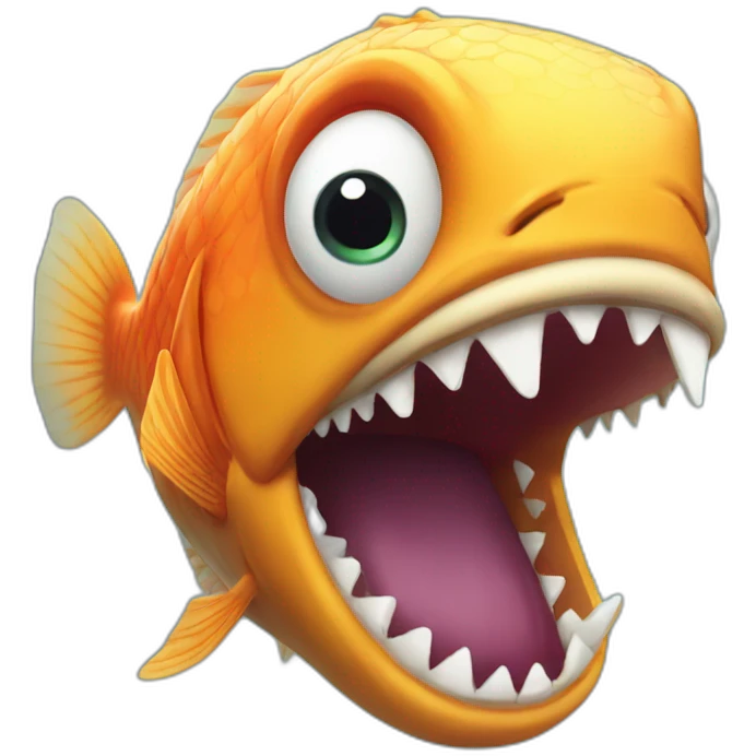 fish screaming emoji