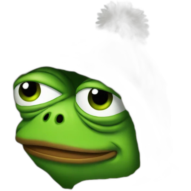 Pepe frog very cold emoji
