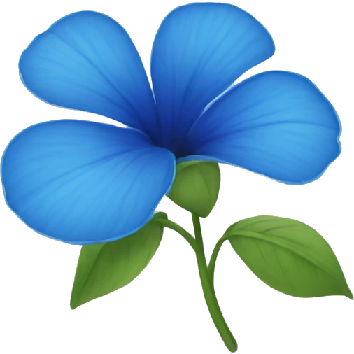 Blue flower emoji