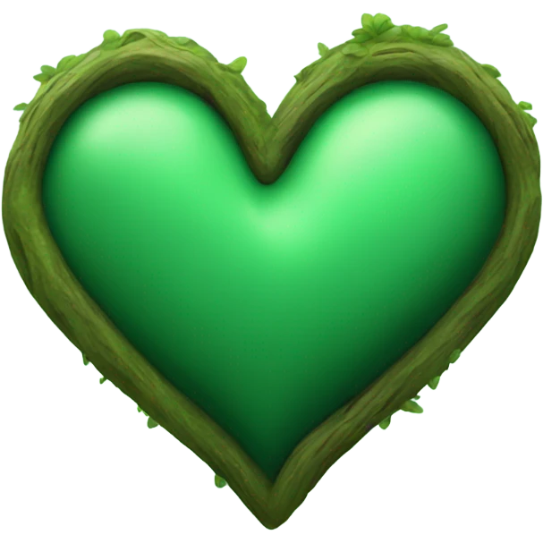 Forest green heart emoji