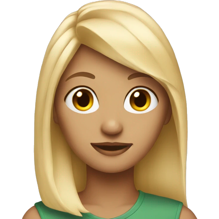 blonde girl emoji