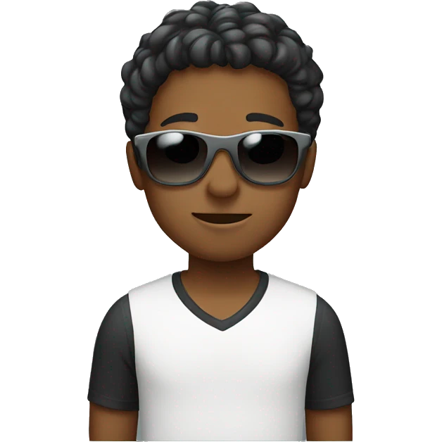 Boy with sunglasses emoji