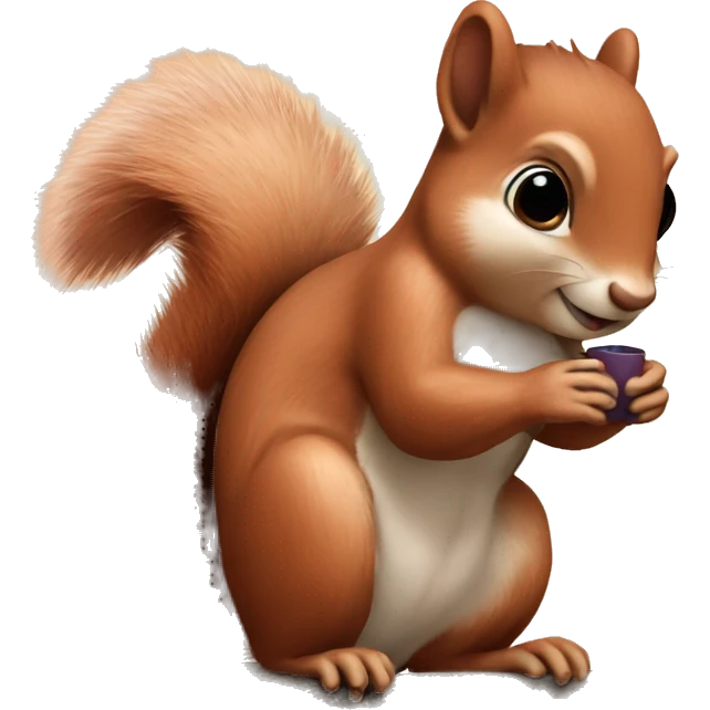 squirrel in love  emoji