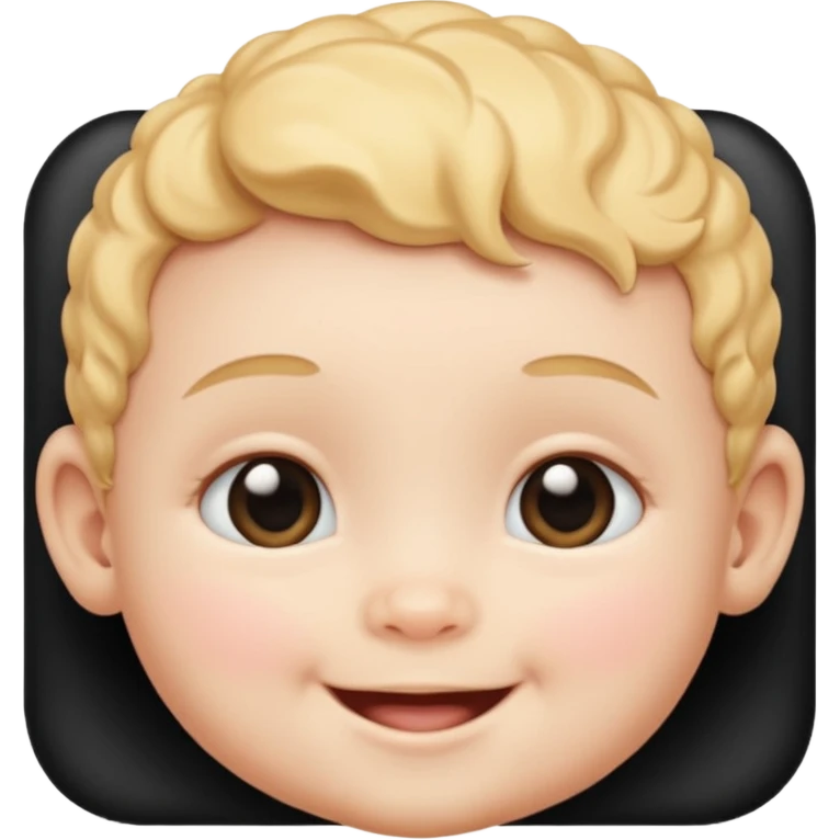 baby face inside a photo frame emoji