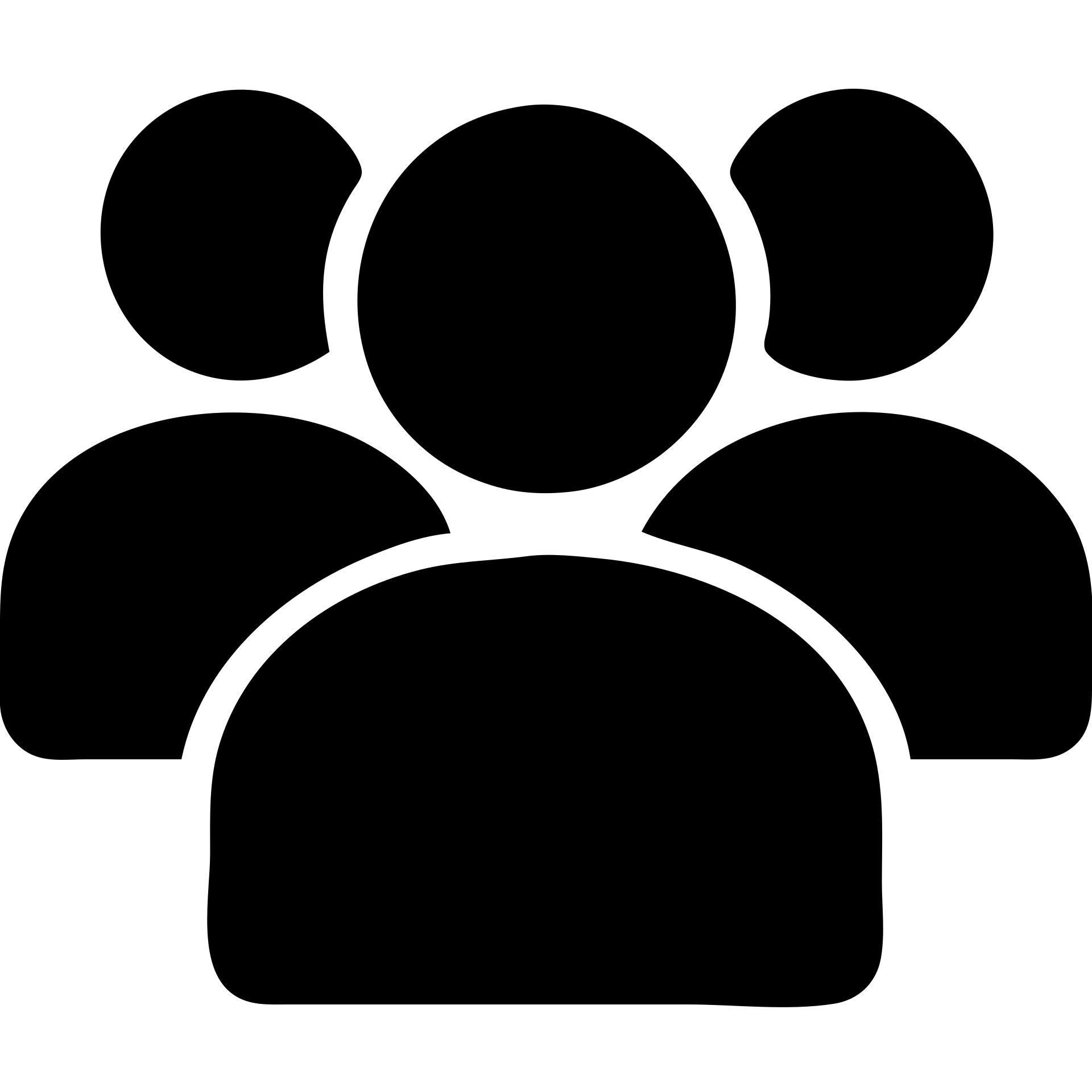simple silhouette representing followers: group of stylized people, no facial details, solid shape without borders, orange color #fe6601, transparent background emoji
