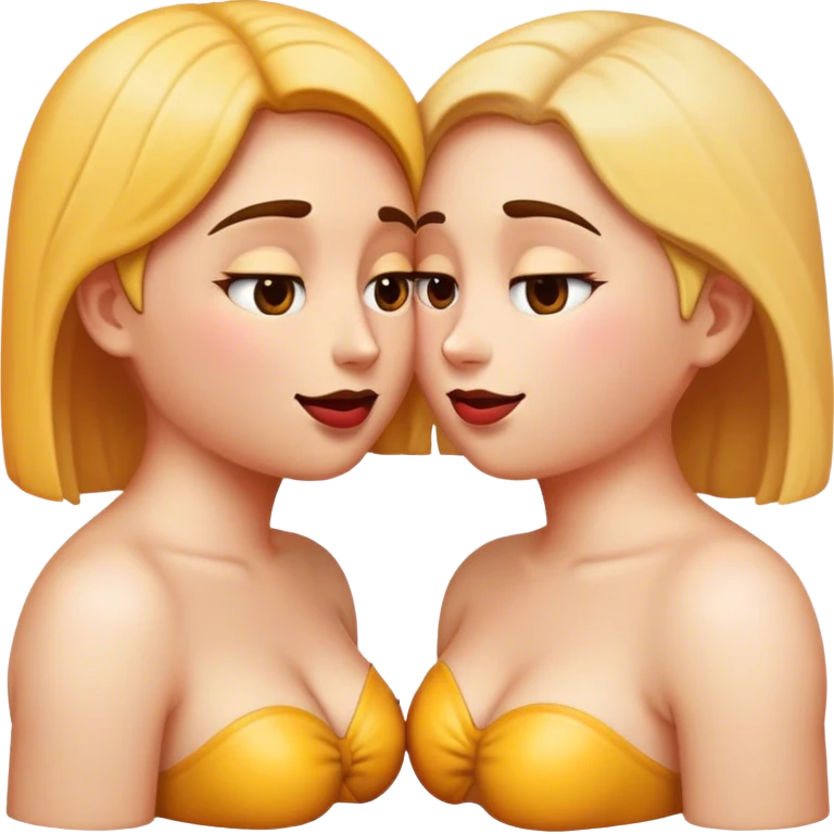 two emojis making out emoji