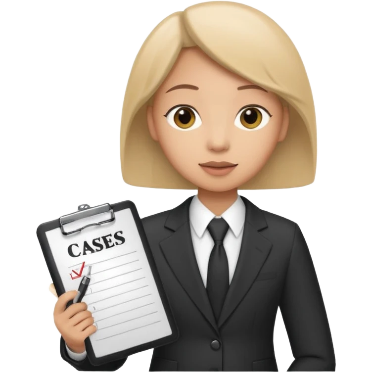 a survey research interviewer asking questions and recording data please add the word CASES to the back of the clipboard emoji