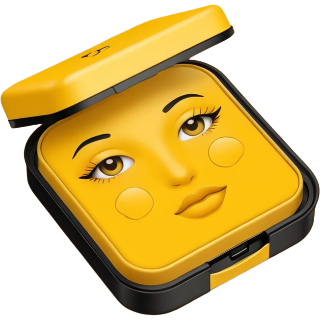 yellow makeup packaging emoji