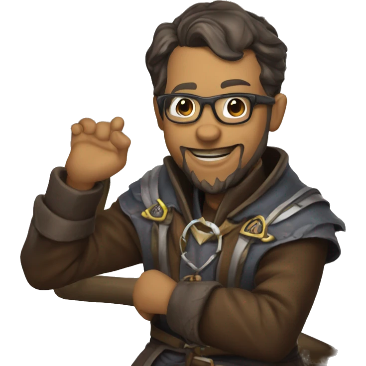 dungeon master in front of dm screen emoji