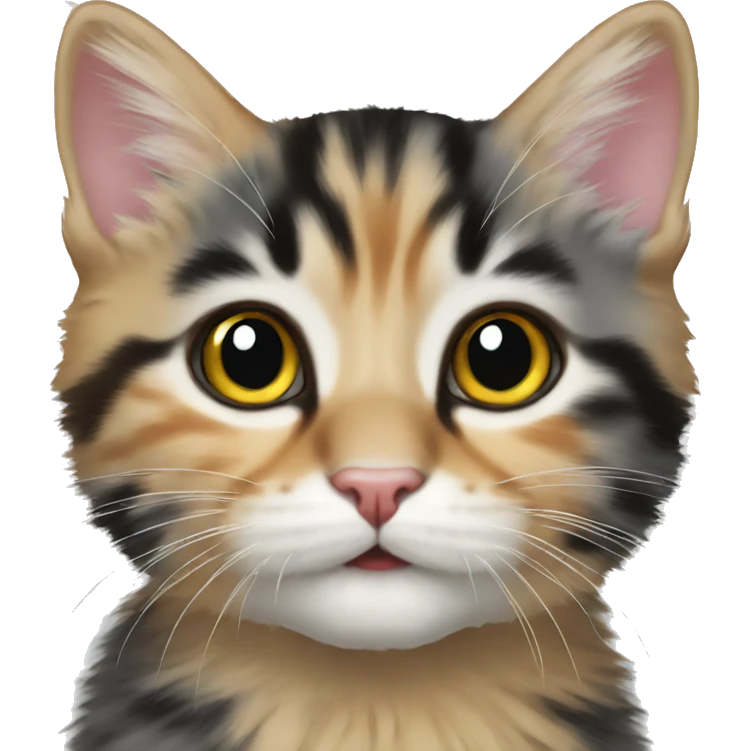 multi colored kitten emoji