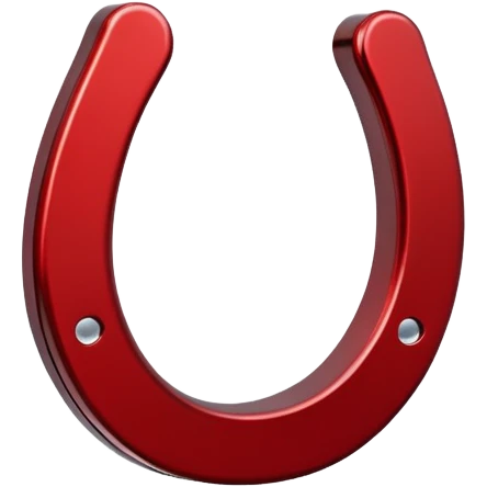 mettalic red horseshoe magnet emoji