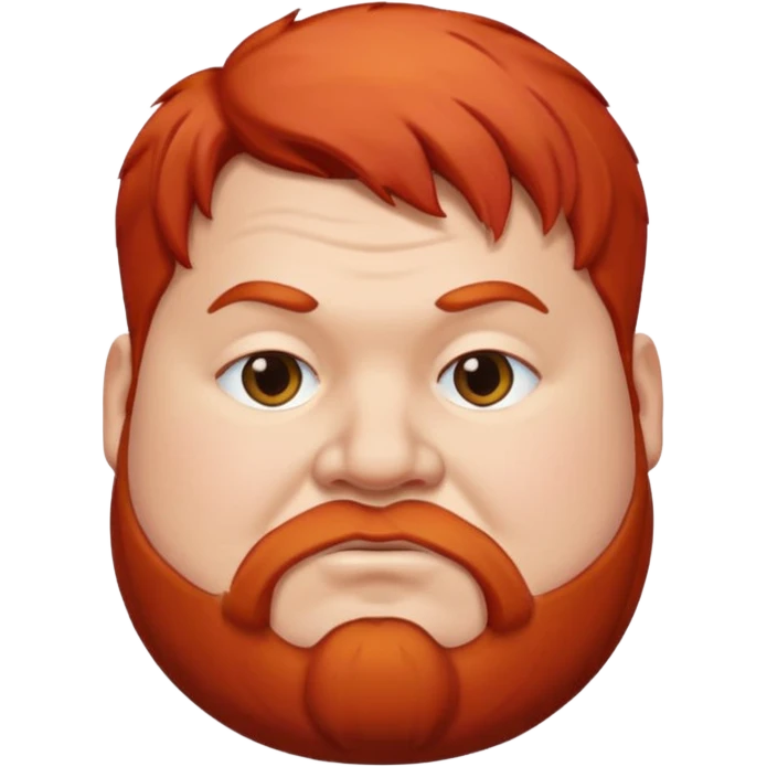 fat man with red hair emoji