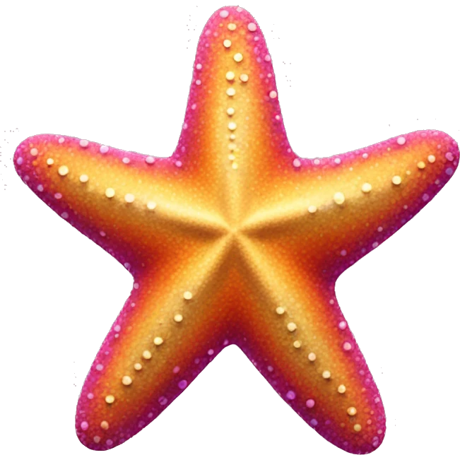 Colourful starfish emoji