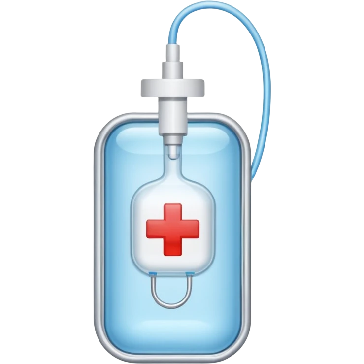 medical IV bag medication emoji