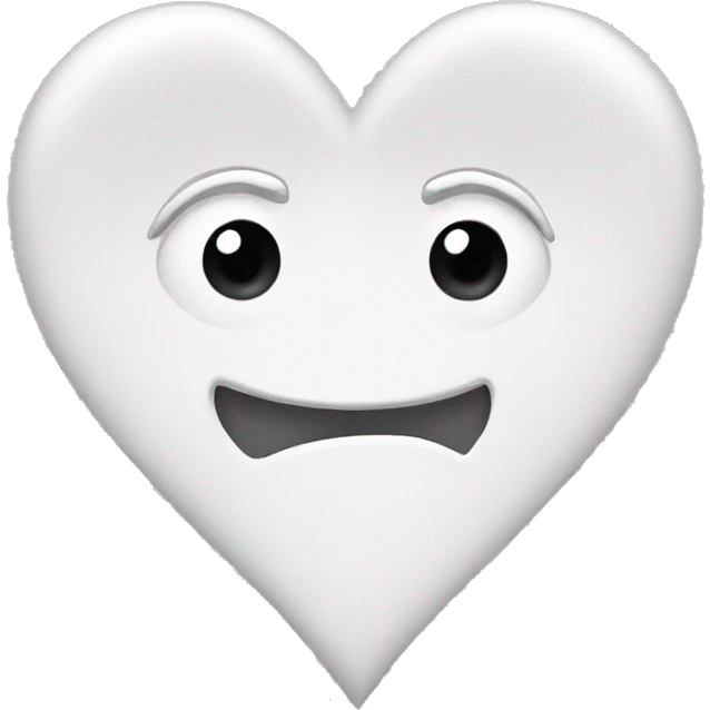 White heart emoji