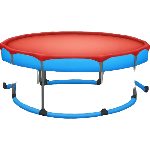 Trampoline blue middle emoji